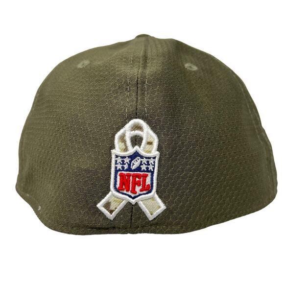 L/XL NFL Atlanta Falcons New Era Salute to Service Cap Army/Olive Red Camo - Picture 5 of 10